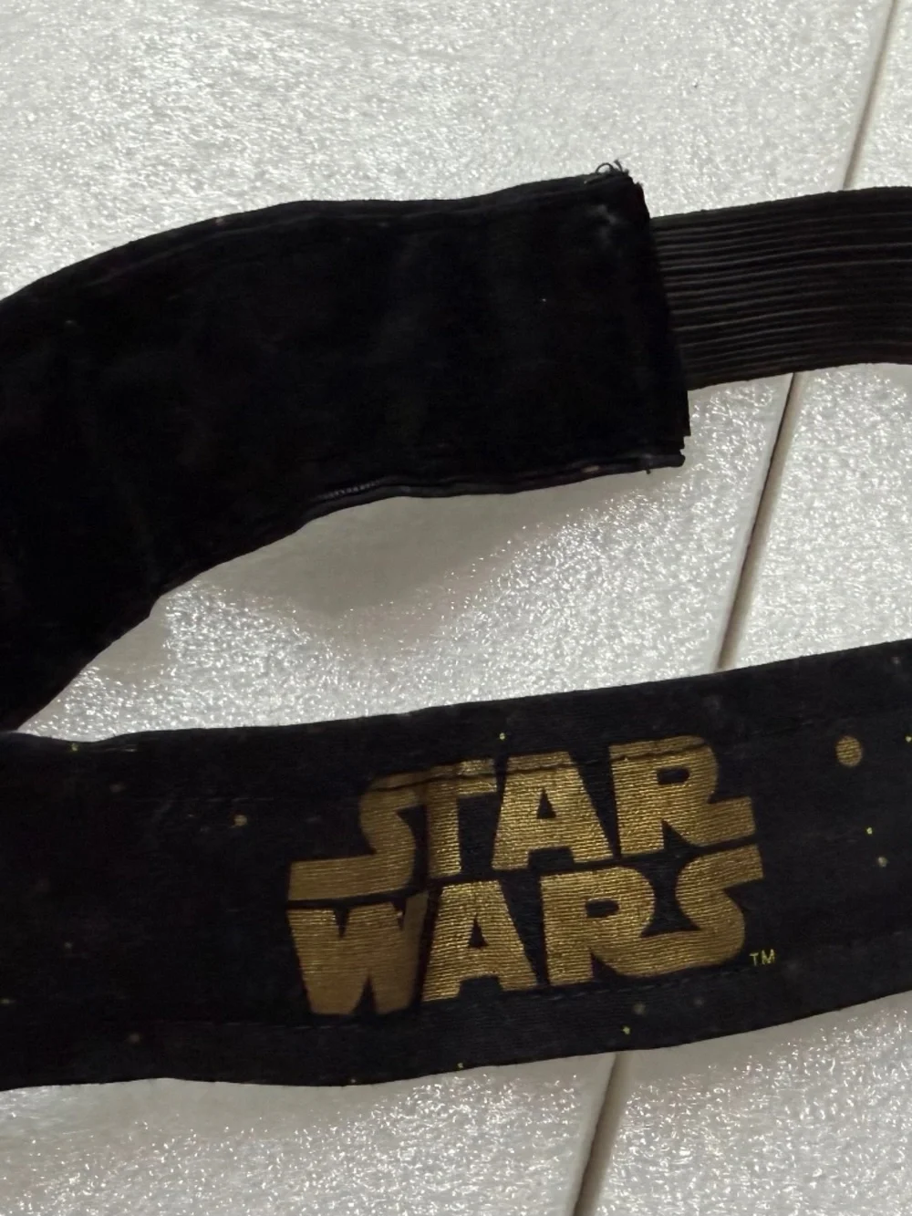 Star Wars Runners Black Headband with Gold glitter